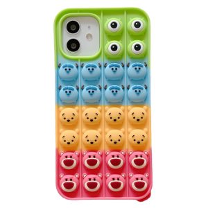Cartoon Monster iPhone case Push bubble Thinking